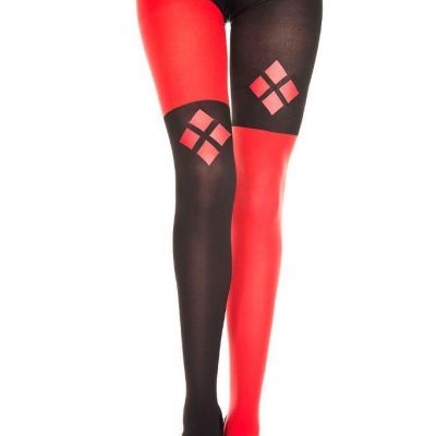 sexy MUSIC LEGS mismatch COLORBLOCK diamond TIGHTS pantyhose STOCKINGS harlequin